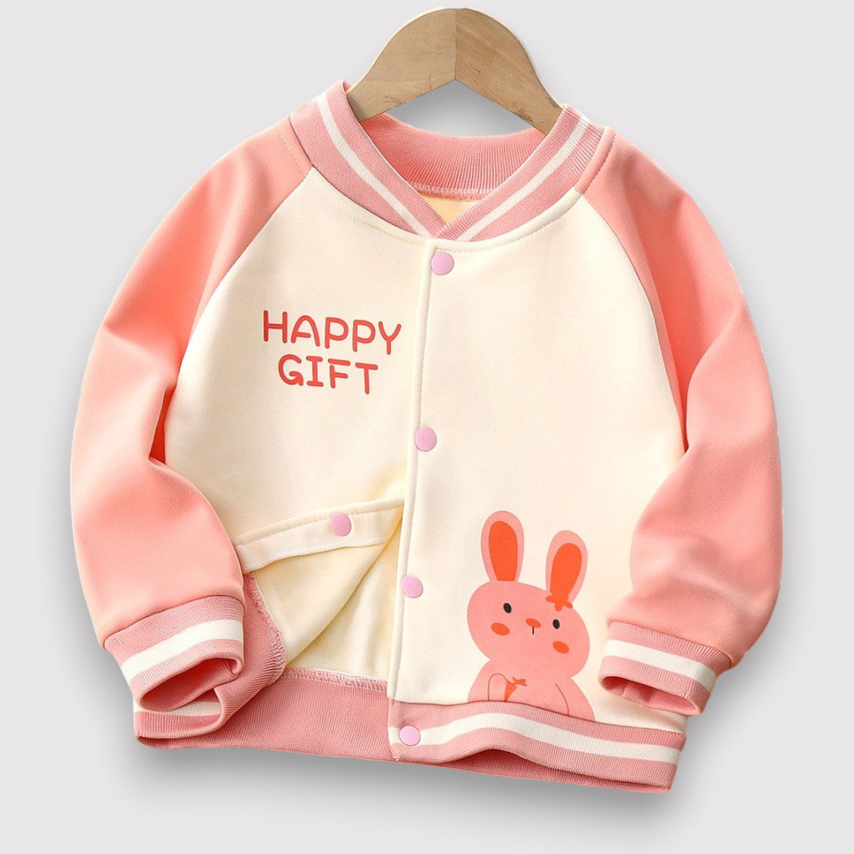 Fleece Bunny Jacket-Pink